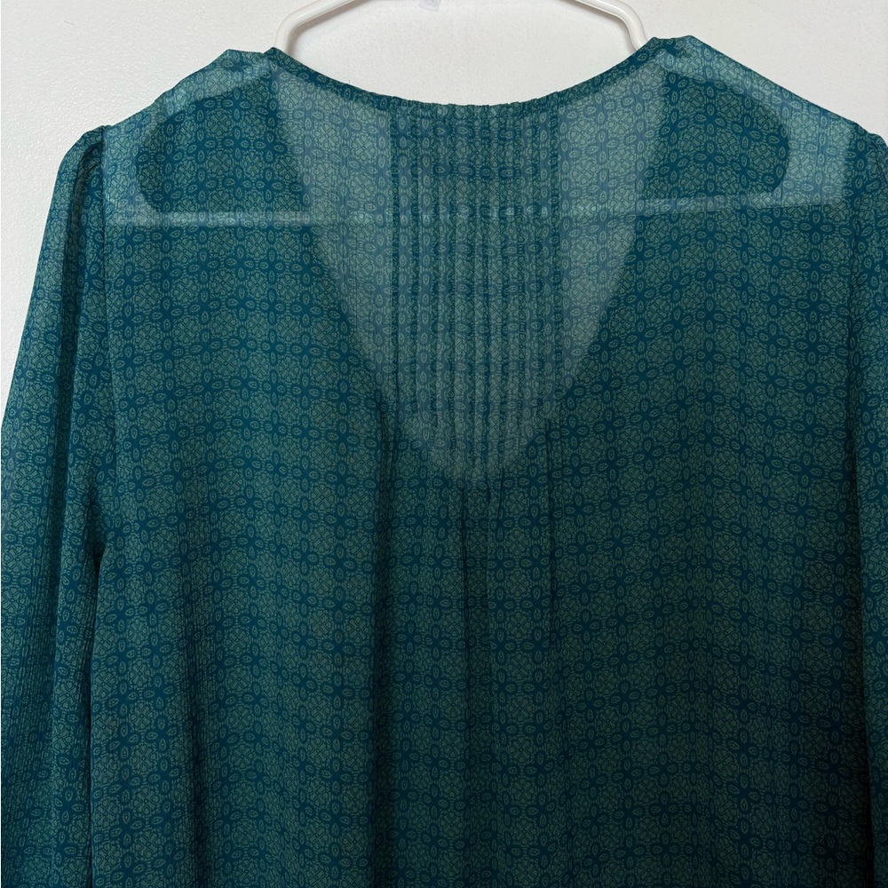St. John's Bay Green Short Sleeve Blouse